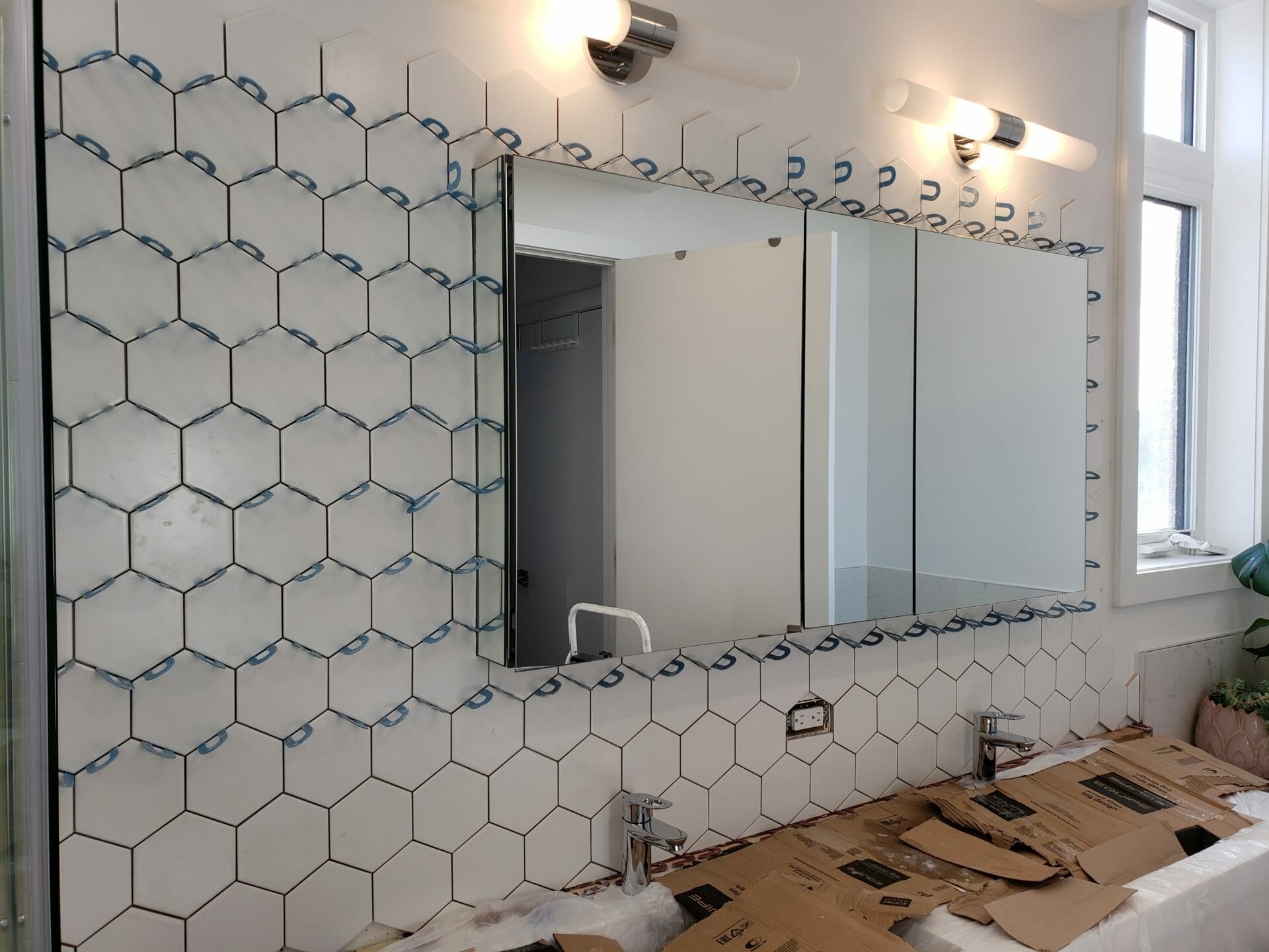 Tiling with spacers