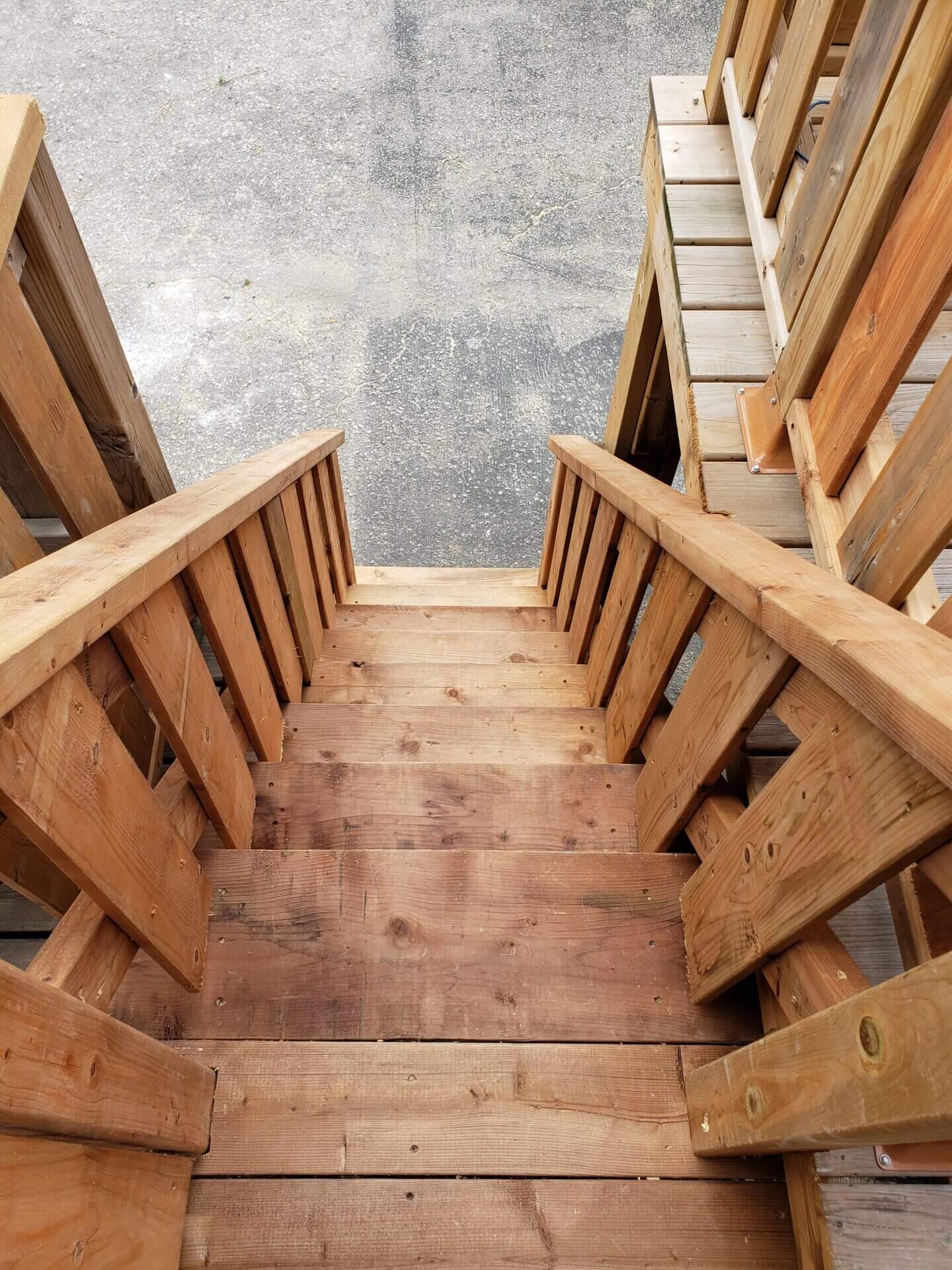 New deck stairs by High Park Handyman